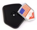 Usa Poland Polish Flag Car Truck Black Shield Grill Badge Grille Chrome Emblem 2 6 X 3 1