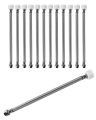 12 Pcs Toilet Hose Supply Line 3 8 Compression Flexible Water Connector X 7 Ballcock In Braided Stainless Steel 