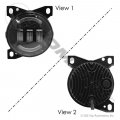 Automann Led Fog Driving Lamp Split Halo Position Light Right Hand For Kenworth