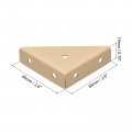 Uxcell 20pcs Angle Corner Brackets 66mm X Cold Rolled Steel Braces Joining Support With Screws For Desk Bed Edge Khaki