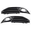 Secos 2pcs Fog Light Cover Grille Trim Left And Right Side For Audi A4 B8 Allroad 2010-2016 8k0807682h01c 