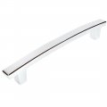 Cosmas 5 Pack239ch Polished Chrome Contemporary Cabinet Hardware Handle Pull 5 Inch 128mm Hole Centers 