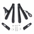 Httmt- Led Turn Signal Light Black Rear Passenger Footrest Rearsets Bracket Compatible With 05-06 Hond Cbr600rr P N