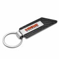 Ipick Image Compatible With Hemi Powered Carbon Fiber Texture Black Pu Leather Strap Key Chain