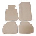 Freemotor802 For 2006-2011 Bmw E90 3 Series Floor Mats Beige Nylon Car Carpets 4-pc Set 