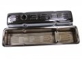 Demotor Performance Chrome 350 Logo Short Valve Covers For 58-86 Sbc Small Block Chevy 283 327 400 