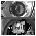 Acanii For Halogen Model 2014-2016 Jeep Grand Cherokee Chrome Trim Headlight Headlamp Assembly Left Driver Side