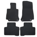 Floor Mats Carpet For Mercedes Benz Glc 2016 2023 4 Piece Set Front And Rear Interior Black Velour Plastic Direct Replacement 