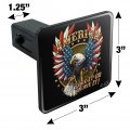 America Love It Or Leave Eagle Usa American Flag Tow Trailer Hitch Cover Plug Insert