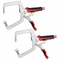 Maxpower 12 5-inch Pocket Hole Clamp 2 Pack Right Angle For Woodworking And Joinery 
