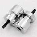 Httmt Mt221-004- Chrome Swingarm Spools R1 Engraved Logo 6mm Compatible With Fzs600 Fz6 2005-2008 R1 Yzf-r1 1998-2015 Fz-1