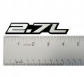 Erpart 2 7l Liter Embossed Silver On Black Highly Polished Real Aluminum Auto Emblem Badge Nameplate Compatible With Chevrolet