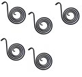 Vital All-terrain 5 Pack Universal Flat Coil Spring For Dump Truck Tarp System Replaces Buyers Heavy Duty Torsion Spiral 