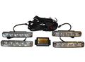 5 Watt Led Pyramid Strobe Kit Red White 