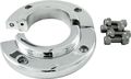 Borgeson 909008 Polished Split Swivel Floor Mount For 2 Column 