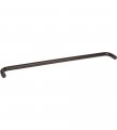 Rockwell Security Mont Hard Single Sided Towel Bar 24 Inch Glass Antique Black Finish For Commercial And Residential Frameless 