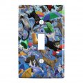 Raining Cats And Dogs Plastic Wall Decor Toggle Light Switch Plate Cover 