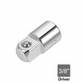 Uxcell 2 Pcs 1 4 Inch Drive F X 3 8 M Socket Adapter Female To Male Cr-v Silver