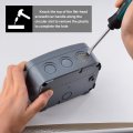 Outdoor Junction Box Ip66 Weatherproof Electrical Project Enclosure Pvc Abs Plastic Watertight 4 9 X 3 2 In With Pack 20mm 
