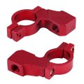 10mm Motorcycle Rearview Mirror Bracket 5 Colors Handlebar Mount Adapter Holder Clamp Red 