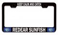Keep Calm And Catch Redear Sunfish Fishing Black Metal License Plate Frame Tag Holder Y61 