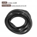 Uxcell U Channel Edge Trim 6 6ft Length Rubber Guard Seal Strip Protector Flat Type Fit For 3 5-4mm 9 32 W X 7 16 H Black