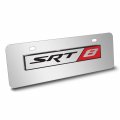 Ipick Image Made For Dodge Jeep Ram Srt-8 Logo 3d 12 X 4 25 European Look Chrome Half-size Stainless Steel License Plate
