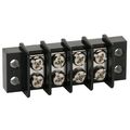 Nte Electronics 25-b500-04 Series 25-b500 Terminal Block Barrier Strip Dual Row Panel Mount 20 Amp 4 Pole 9 50 Mm Pitch 300v 