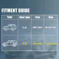 X Autohaux Suv Car Cover Cab For Jeep Wrangler Jk Jl Hardtop 4 Door 2007-2021 Outdoor Sun Dust Snow Protection 210d Oxford With