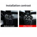 Yiwang Carbon Fiber Style Center Console Air Conditioning Vent Ring Trim 5pcs For Mercedes Benz Cla Gla A Class A180 W176 C117