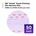3m Hookit Purple Finishing Film Abrasive Disc 30666 6 In 2000 Grade 50 Pack Clear Coat Sanding Paint Defect Removal Long