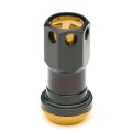 Auto Dynasty M12 X 25 Open End 16-piece Aluminum Steel Wheel Lug Nuts 4 Lock 1 Nut Key Gold
