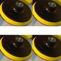 10 Pieces 4 In Back Holder Backer Pads For Diamond Polishing With 5 8 11 Thread Pvc Material Max 5000rpm Capacity 