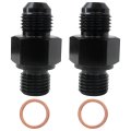 2pcs An6 Male Flare To 1 4 -18 Npsm Adapter For Th350 Th400 4l60e 700r4 200-4r Tr6060-6061-t6 Anodized Transmission Cooler 