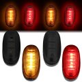 Auto Dynasty Pair Led Rear Dually Fender Side Marker Light Lamps For Ford F350 F450 Super Duty 11-18 Smoked 