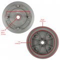 Caltric 2 Front Brake Drum Wheel Hub Compatible With Kawasaki Mule 3000 Kaf620g 2001 2002 2003 2004-2008