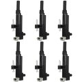 Set Of 6 Ignition Coil Packs 2 Pins Fits For Jeep Liberty 3 7l 2009-2012 Pack Replaces Uf640 