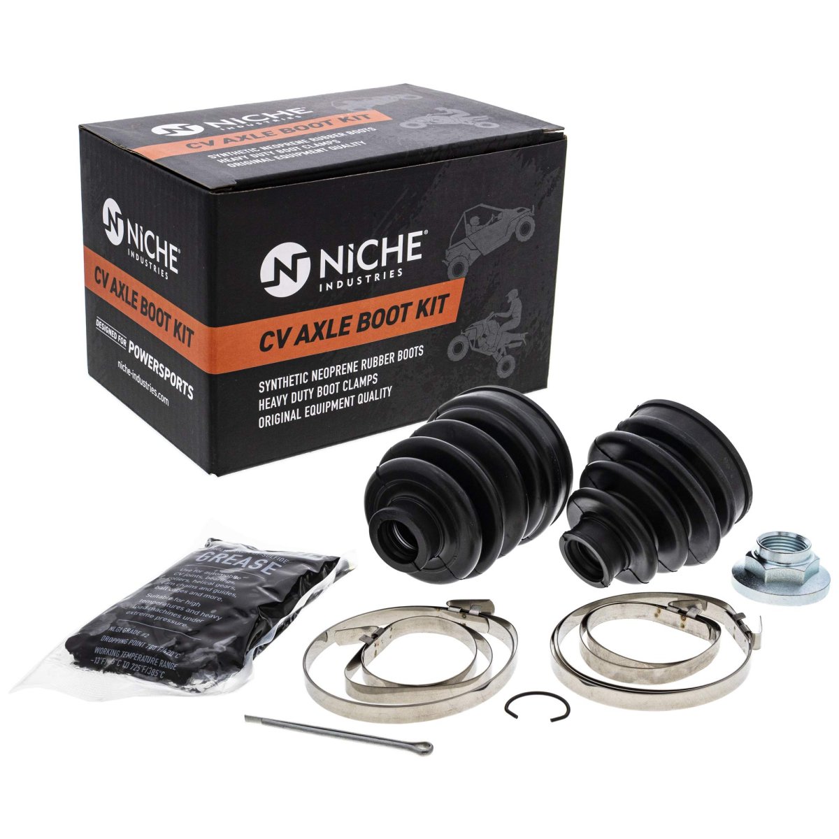 Niche Front Cv Axle Boot Kit For Yamaha Big Bear 400 Atv