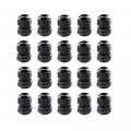 Cable Gland Lokman 20 Pack Pg11 Plastic Waterproof Adjustable 5-10mm Glands Joints With Rubber Gaskets Black Pg11 