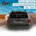Driver Side Mirror Glass Assembly With Plastic Backing Plate Non-heated Compatible 2008-2012 Ford Escape 2008-2011 Mazda