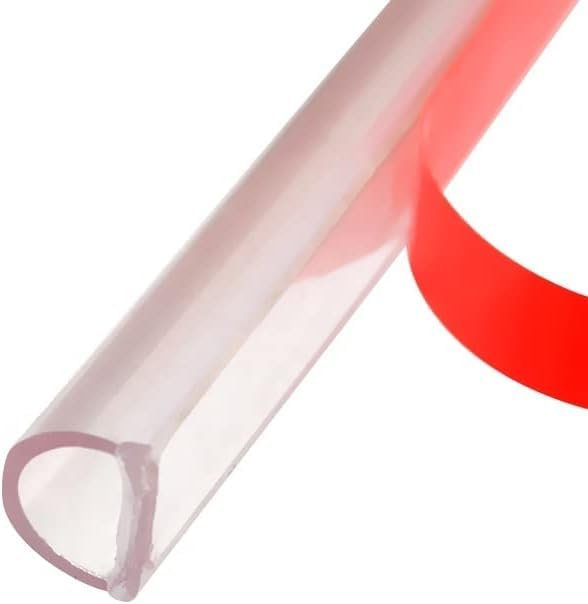 Clear Vinyl Bulb Seal With Pre Applied Self Adhesive Backing For Frameless Shower Doors 1 4 In Gap 73 Long Va223-a