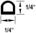 Clear Vinyl Bulb Seal With Pre Applied Self Adhesive Backing For Frameless Shower Doors 1 4 In Gap 73 Long Va223-a
