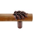 Vicenza Designs P2010 Palmaria 9-inch Horizontal Leaf Pull Appliance Antique Copper 