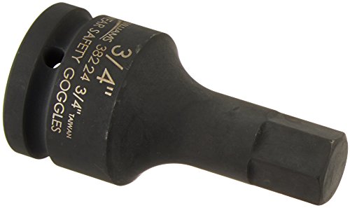 Williams Jhw38224 4-inch Drive Impact Hex Socket 3 Black