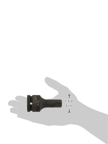 Williams Jhw38224 4-inch Drive Impact Hex Socket 3 Black
