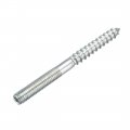 Uxcell M6 Hanger Bolts Length 2-3 4 70mm Double Headed Self-tapping Screw 6mm Wood Joint Furniture Legs 8pcs