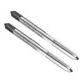 2pcs Hand Bottom Tap M5 X 0 8 H2 Metric Thread Bottoming Style Threading Taps High Speed Steel Hss6542 Straight Flutes Screw 