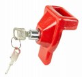 Glad Hand Lock 4 Pack For Air Brake Security Cast Iron Trailer Emergency Semi Trucks And Commercial Vehicles Red Not Keyed