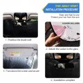 Car Windshield Sun Shade Valentine Day Eiffel Towel Visor Protector Pink Love Bicycle Ballon Foldable Truck Front Cover Pad