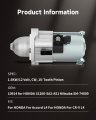Ocpty Starter Fit For Honda Auto And Light Truck Accord L4 2 4l013 2014 2015 2016 2017 Cr-v 2 Automatic Cvt Transmission